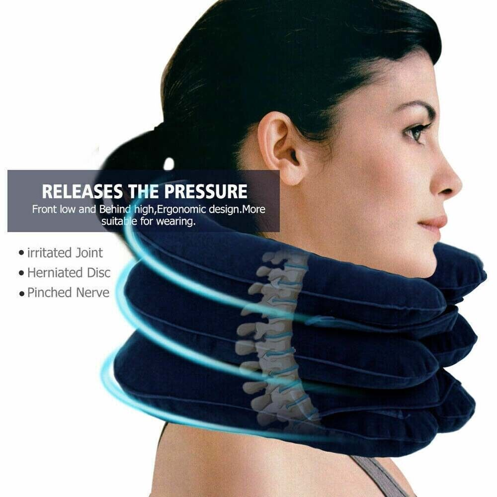 Cervical Neck Traction Device Collar Brace Support Pain Relief