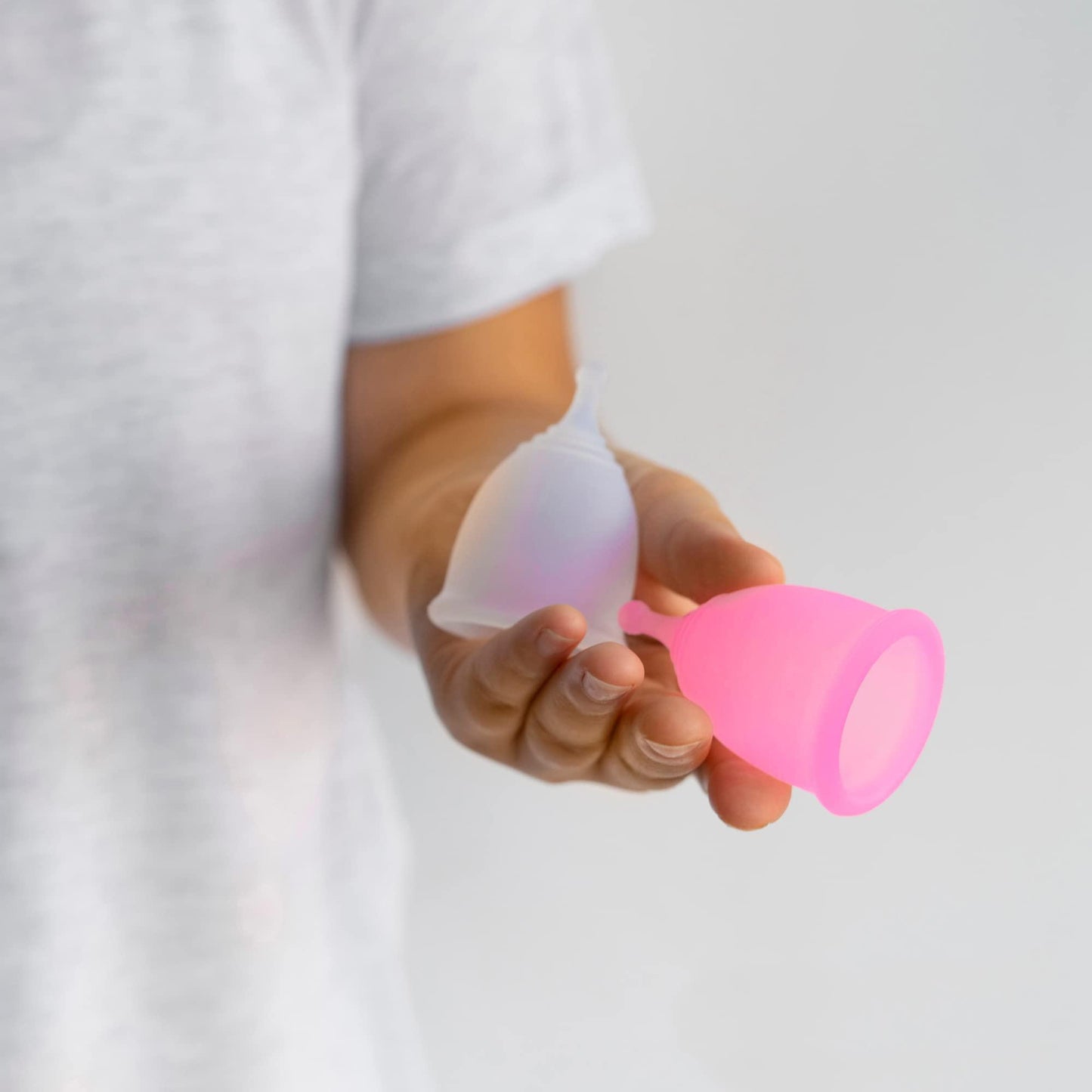 AMZ Silicone Menstrual Cup S L Pack of 2 Period Cups for Women Heavy
