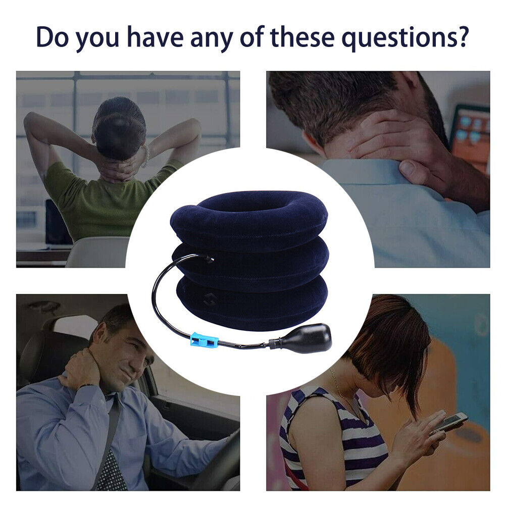 Cervical Neck Traction Device Collar Brace Support Pain Relief