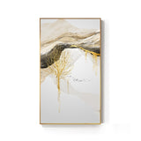 Abstract Golden Sun Canvas Painting Flowing Big Paint Posters Prints Fashion Tableaux Living Room Nordic Wall Art Decor Tableaux