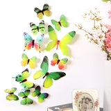 12 Pairs 3D DIY Wall Sticker Stickers Butterfly Home Decor Room Decorations Wall Stickers Poster Wallpaper