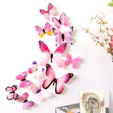 12 Pairs 3D DIY Wall Sticker Stickers Butterfly Home Decor Room Decorations Wall Stickers Poster Wallpaper