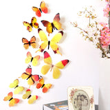 12 Pairs 3D DIY Wall Sticker Stickers Butterfly Home Decor Room Decorations Wall Stickers Poster Wallpaper