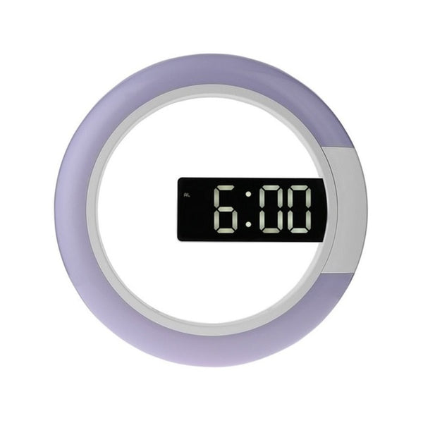 3D LED wall clock Digital Table Clock Alarm Mirror Hollow Wall Clock Modern Design Nightlight For Home Living Room Decorations