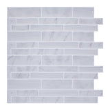 Vividtiles Big Size 12*12 inch Self adhesive Vinyl Wallpaper Peel and Stick Green Subway 3D Effect Tiles for Kicthen (1-Sheet)