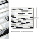 Vividtiles Wood Pattern Easy to DIY Self Adhesive Backsplash Vinyl Wallpaper 3D Peel and Stick Wall Tiles