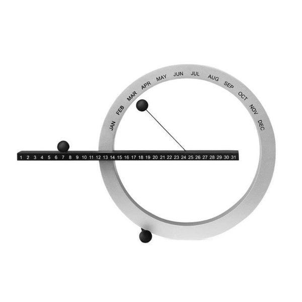 Creative Magnetic Ball Wall Clock Perpetual Wall Calendar Novelty Home Decor European Style Living Room Bedroom Ornaments